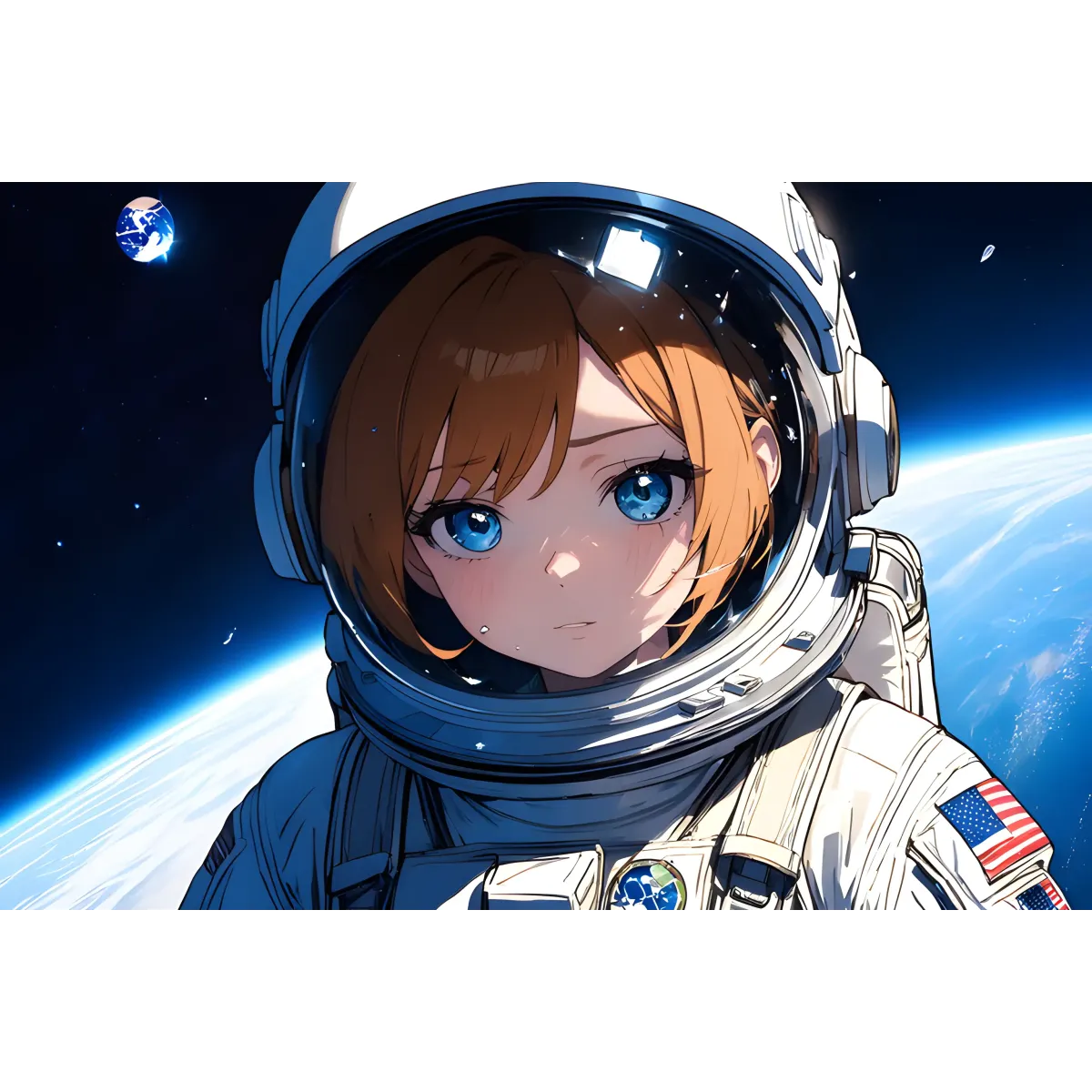 AI Art,astronaut  Mouse Pad (Desk Mat)