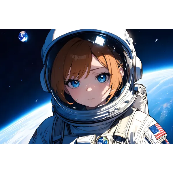 AI Art,astronaut  Mouse Pad (Desk Mat)