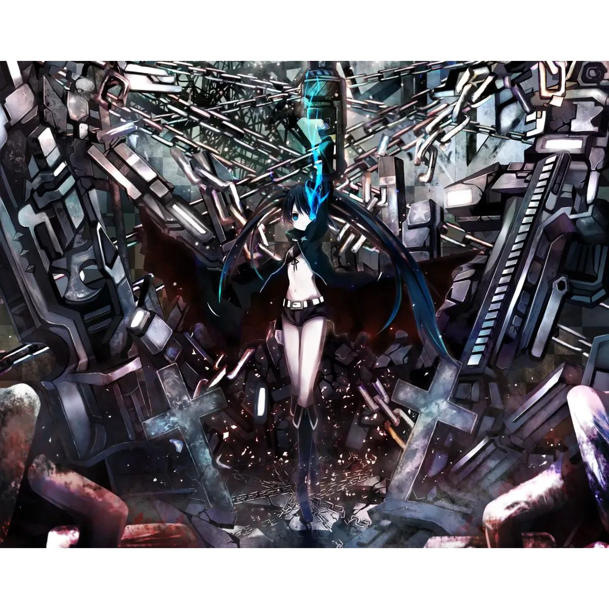 Anime Black Rock Shooter  Mouse Pad (Desk Mat)