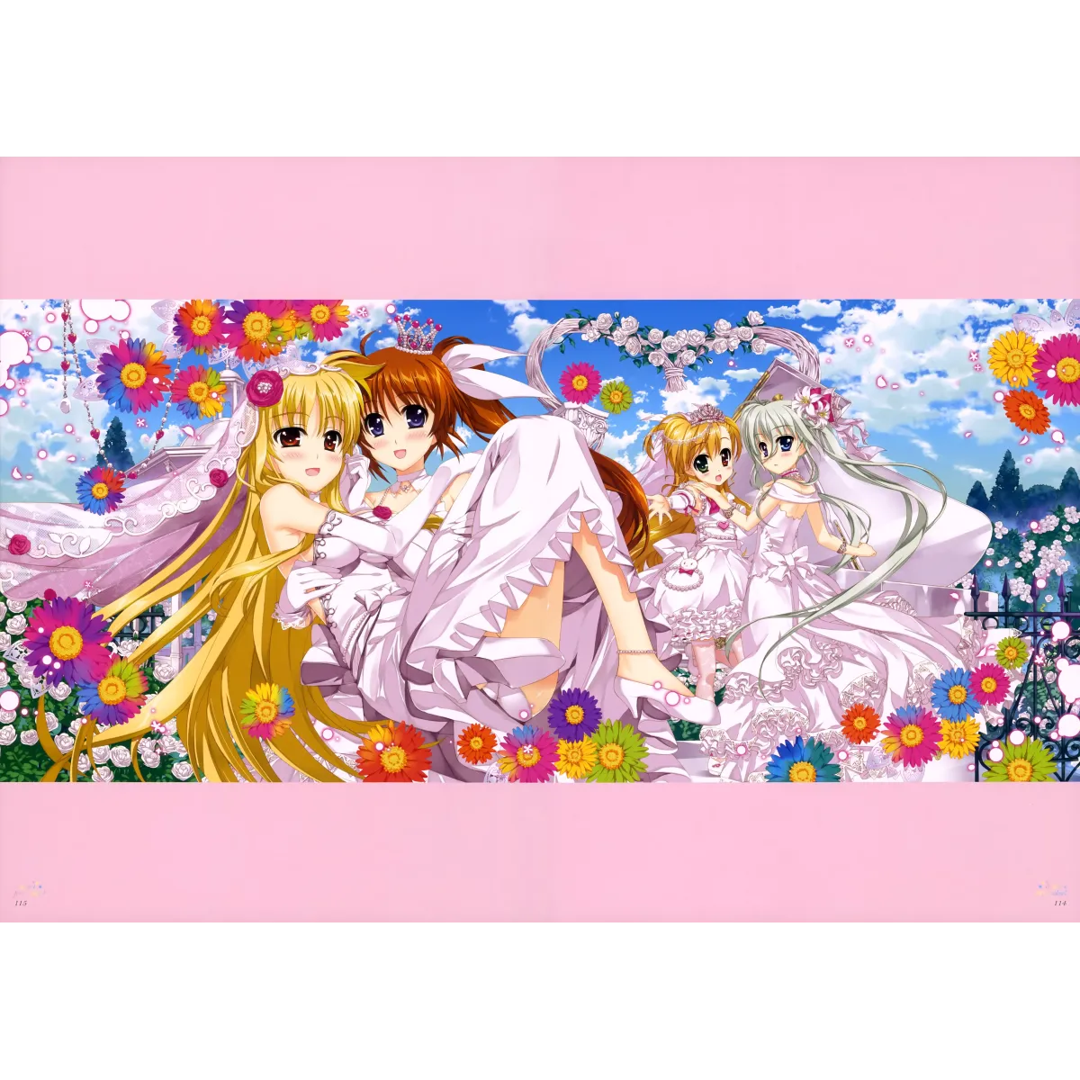 Anime Magical Girl Lyrical Nanoha Mouse Pad (Desk Mat)