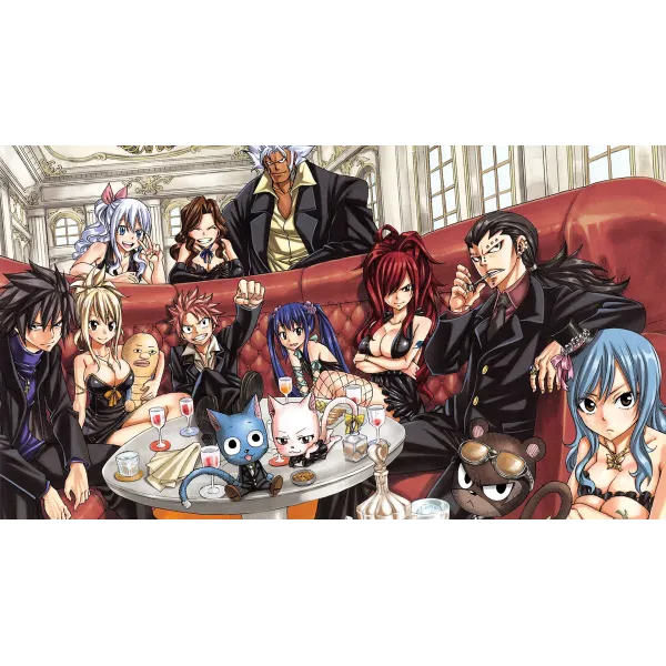 Fairy Tail Natsu Dragneel, Erza Scarlet, Gray Fullbuster, Lucy Heartfilia, Happy  Mouse Pad (Desk Mat)