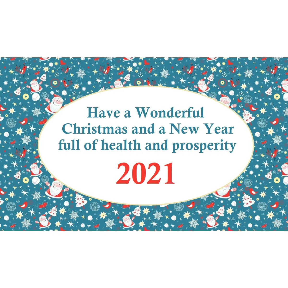 Holiday New Year 2021 Mouse Pad (Desk Mat)