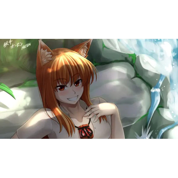 Anime Spice and Wolf  Mouse Pad (Desk Mat)